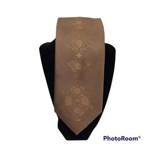 Men's Fratello Tie Brown Paisley Necktie